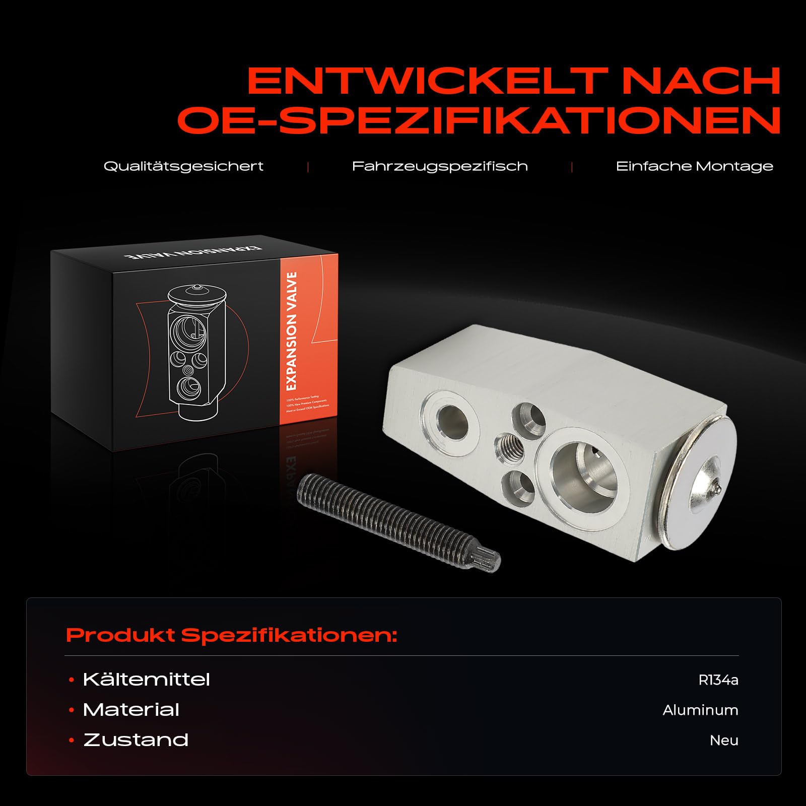 Frankberg Expansionsventil Kompatibel mit Cruze J300 1.4L-1.8L 1.7L-2.0L 2009-2016 Astra J P10 1.4L-1.6L 1.2L-2.0L 2009-2015 Astra K B16 1.0L-1.6L 2015-2022 Replace# 39141360