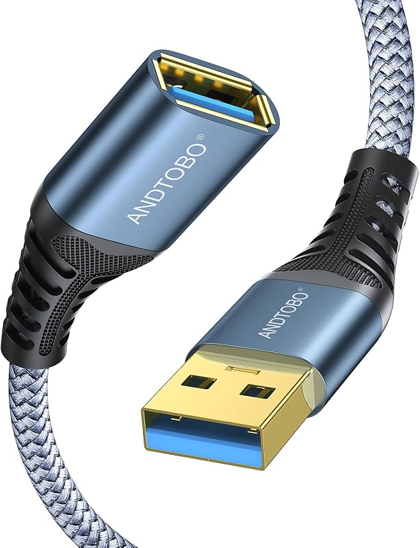 USB Extension Cable 3.3ft, USB 3.0 Type A Male to Female Extender Cables High-Speed Data Transfer 5Gbps Compatible with Gamepad, Printer, Webcam, USB Keyboard, Flash Drive, Hard Drive