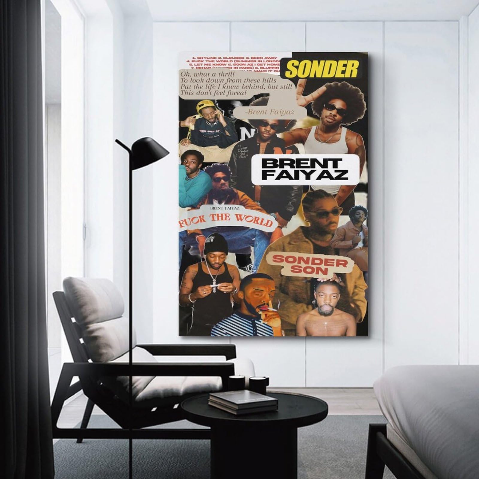 Affiche Décorative Brent Faiyaz – Impression Toile Style Peinture à L’huile – Pour Salon, Chambre, Salle à Manger 40 X 60 Cm - 2