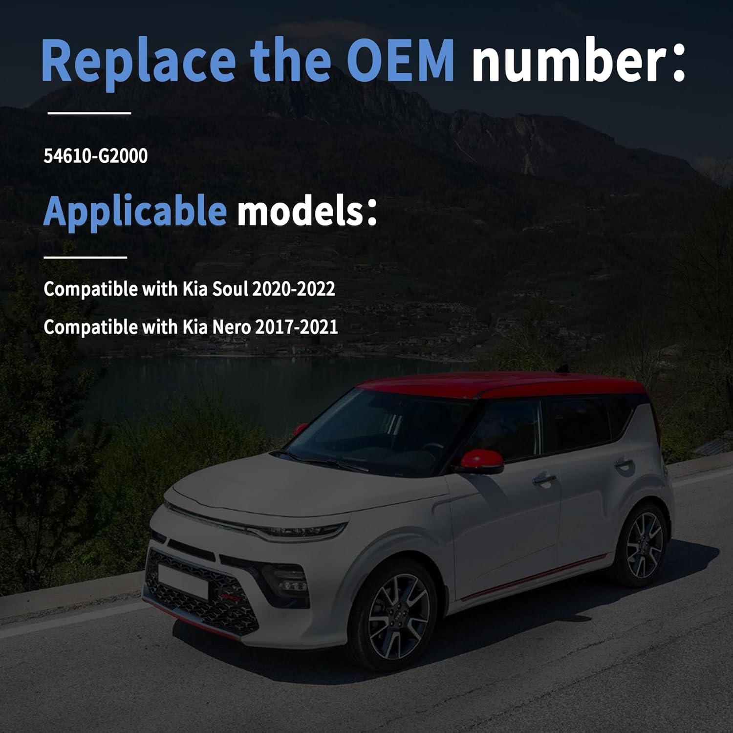 Front Suspension Strut Mount 54610-G2000 Compatible with Hyundai Ioniq Compatible with Kia NIRO 2017-2022