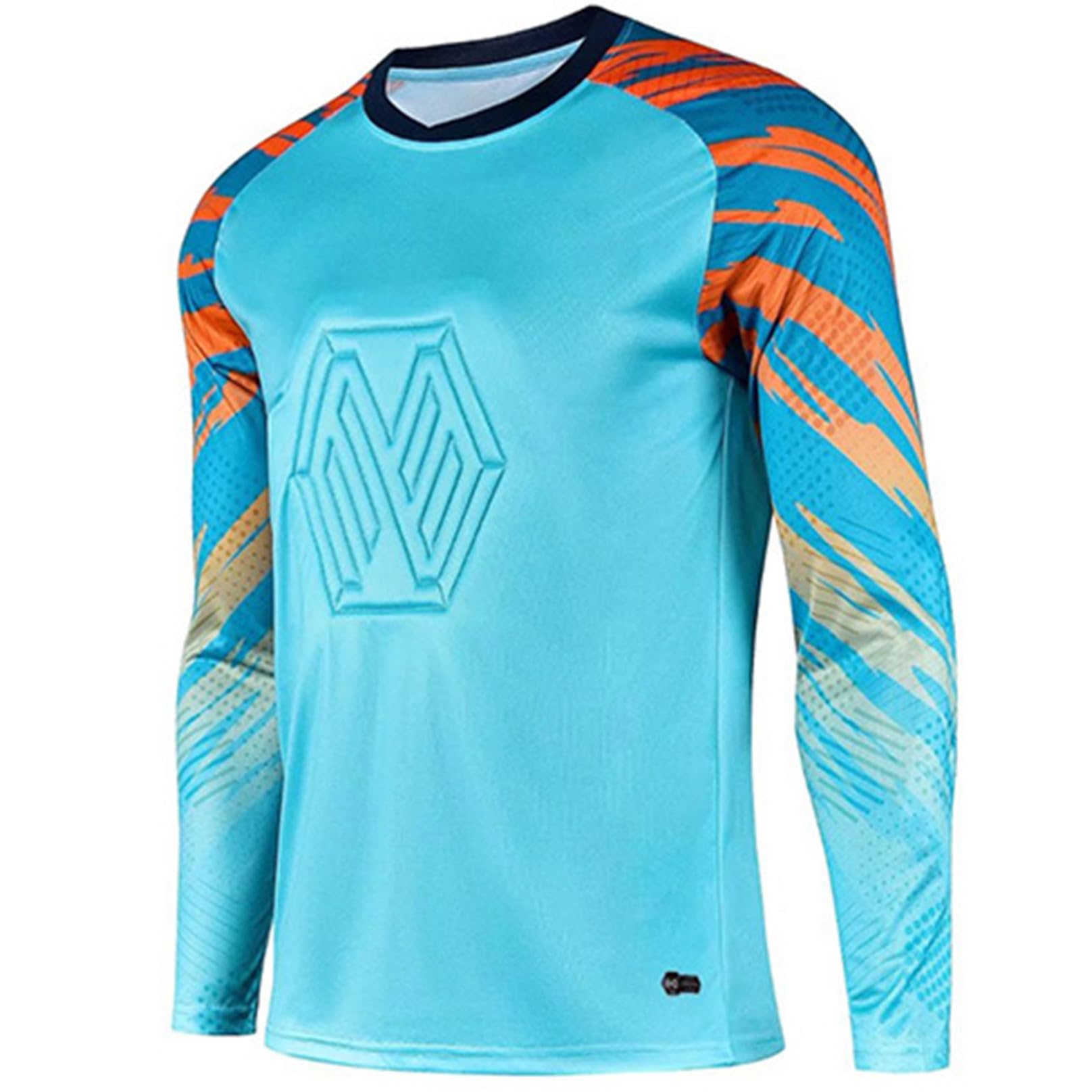 MSemis Completo Calcio Portiere Uomo Pantaloncini e Maglia Portiere Maglietta Portiere Calcio Imbottitura Tuta da Portiere di Calcio Completino Portiere Goalkeeper Set