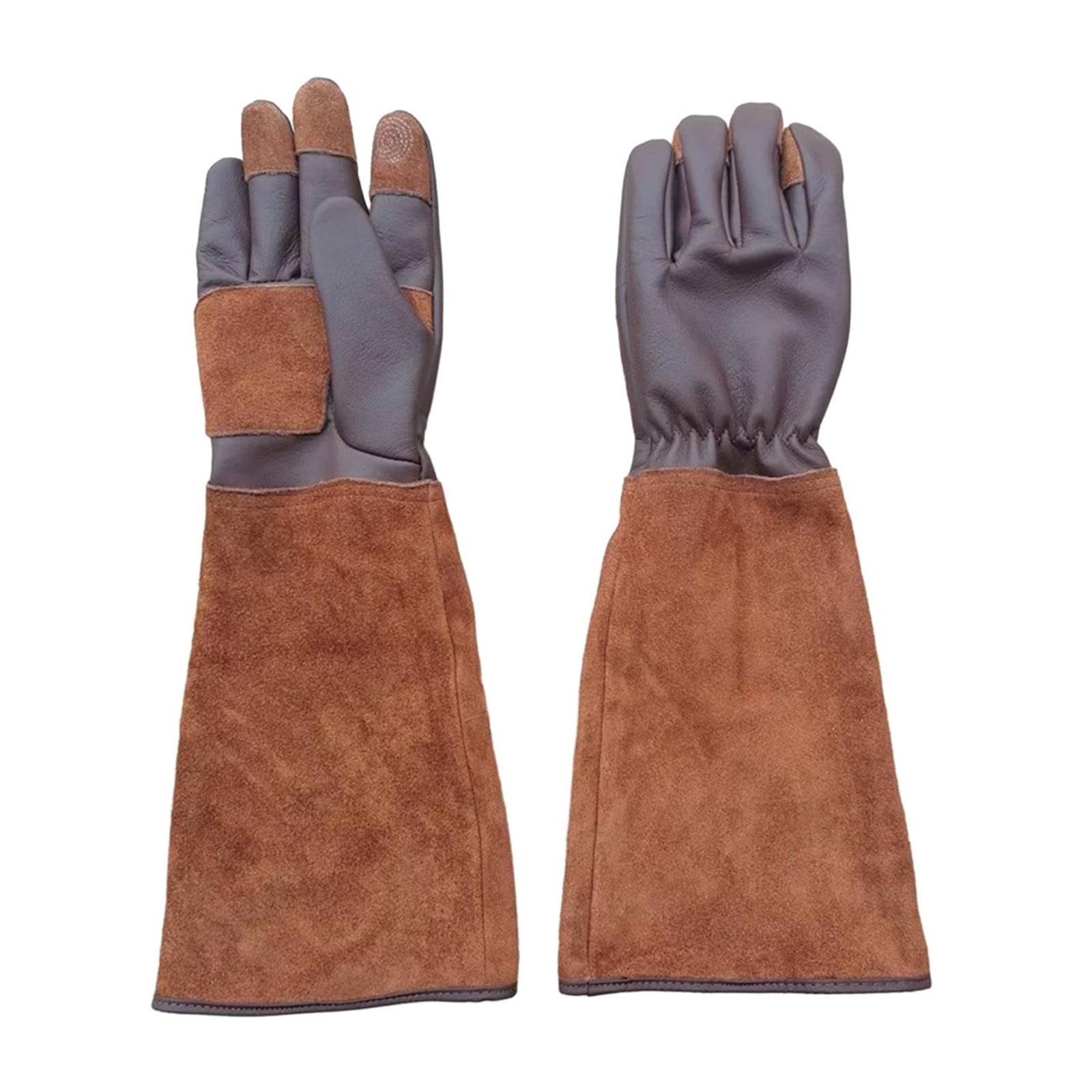 Gartenhandschuhe, Gartenhandschuhe, Langer Ellenbogen, PU-Leder, mehrere Größen(M)