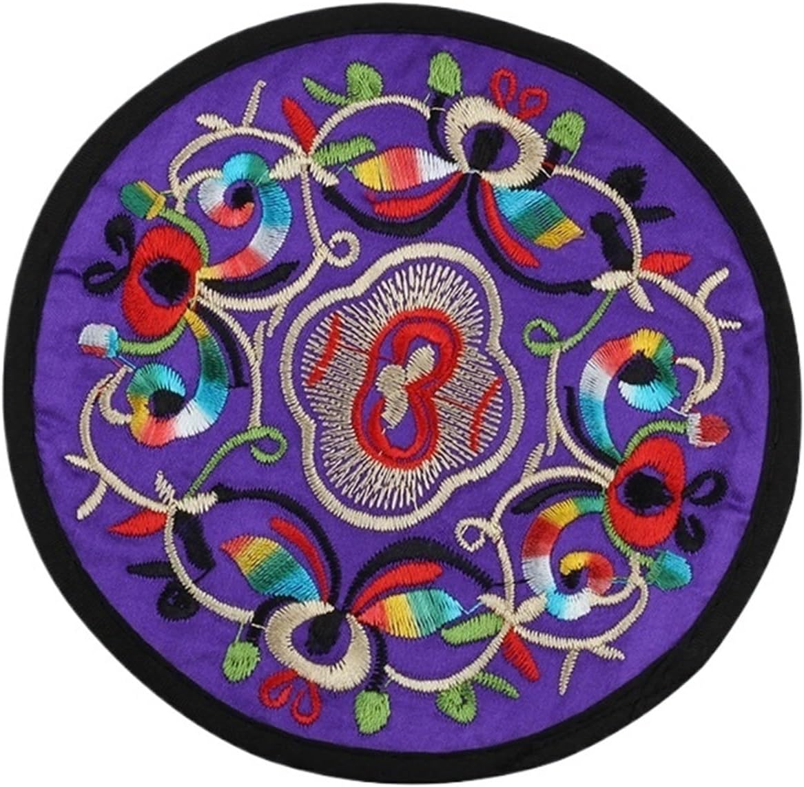 Cloth Coaster Teapot Mat Table Heat Insulation Home Decoration National(White-Dinosaur Doodle4)