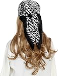RIIQIICHY Head Scarf for Women Like Silk Hair Wrap for Sleeping Square Neck Wrap 27.5 x 27.5 Inches