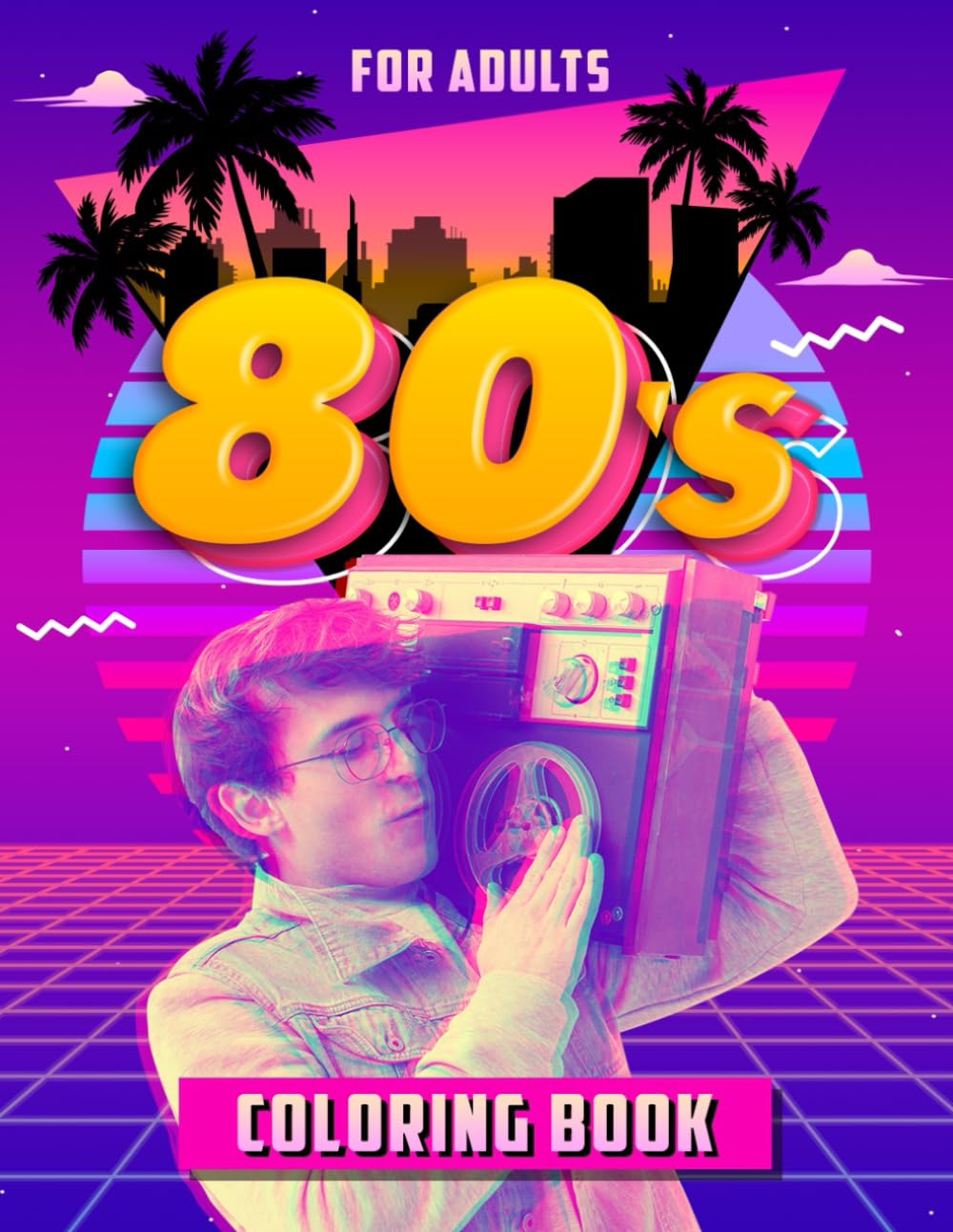 80'S COLORING BOOK - for adults: Relive the nostalgic 80s era by ...