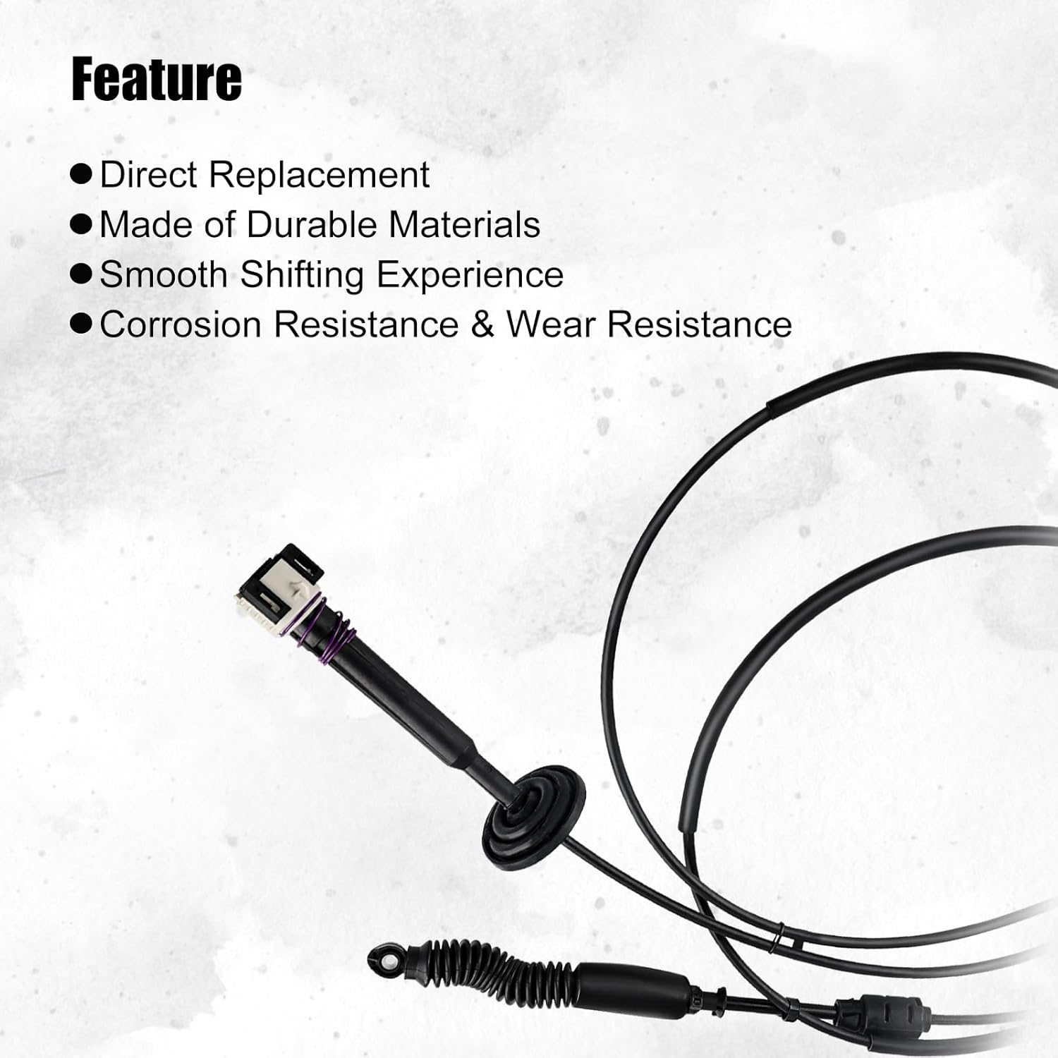 Automatic Transmission Gear Shifter Cable Replacement for 12477640 Compatible with 1999-2007 Chevy Silverado GMC Sierra 1500 2500 3500 Classic