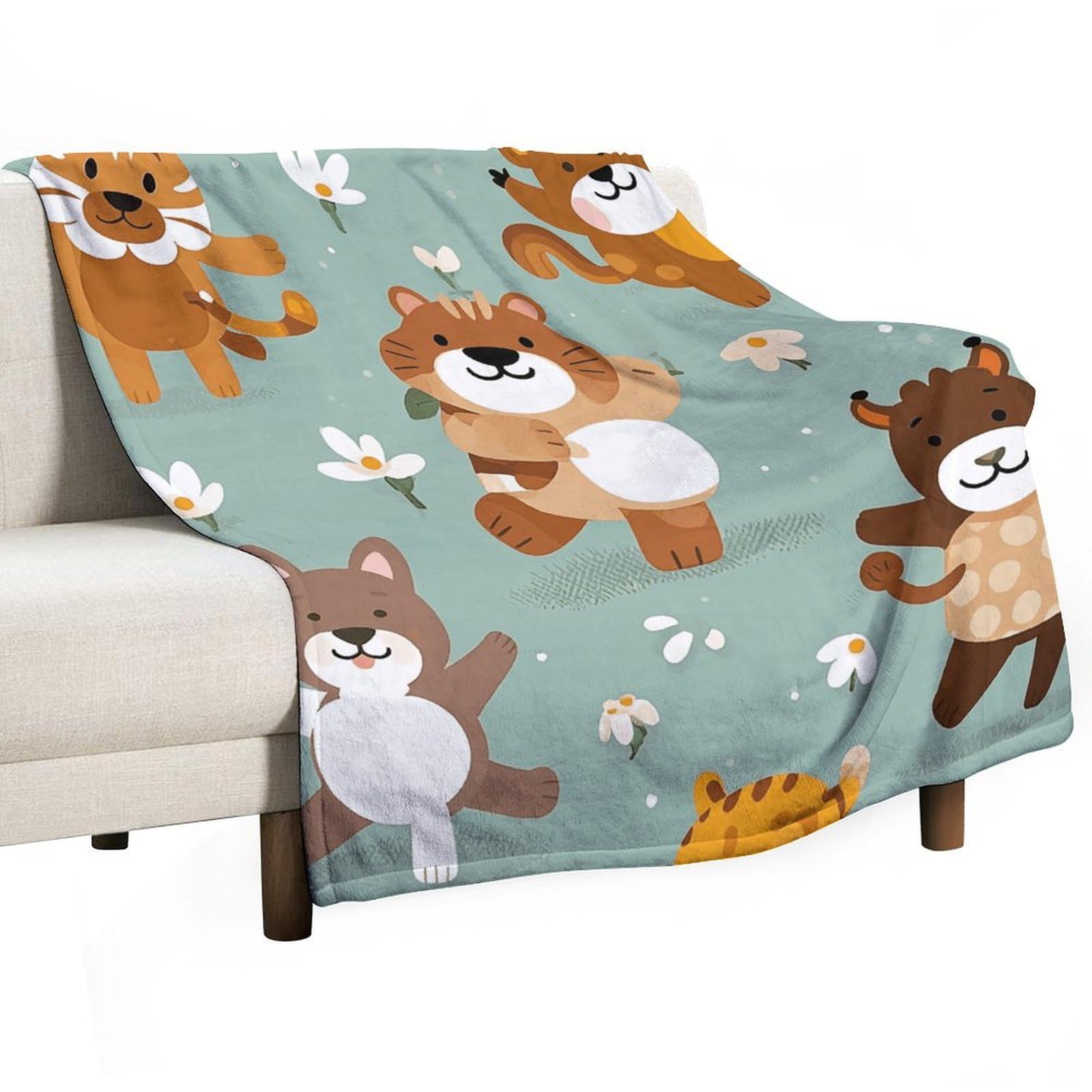 Couverture flanelle dessin animé pour créer un cocon de douceur