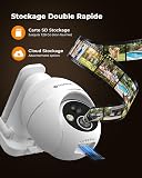 YESNAMO 2K Telecamera Wi-Fi Esterno Senza Fili Con Pannello Solare(Bianco) - 8