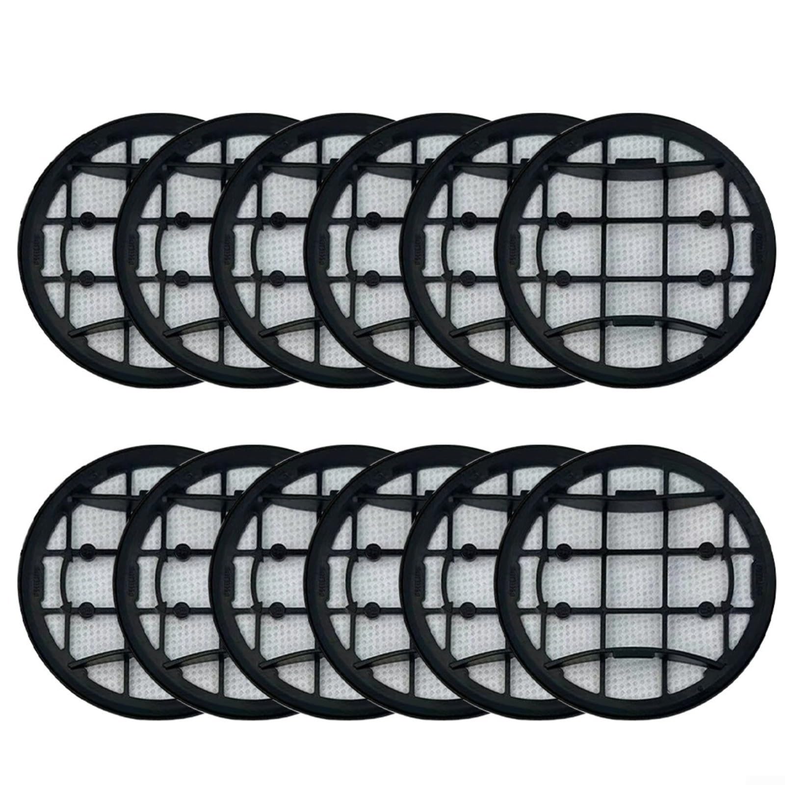 Lot de 12 filtres d'aspirateur cylindriques, filtre en mousse lavable et filtre d'entrée pour VC 7000 Series et XC8058/XV1685/01/XV1670/02