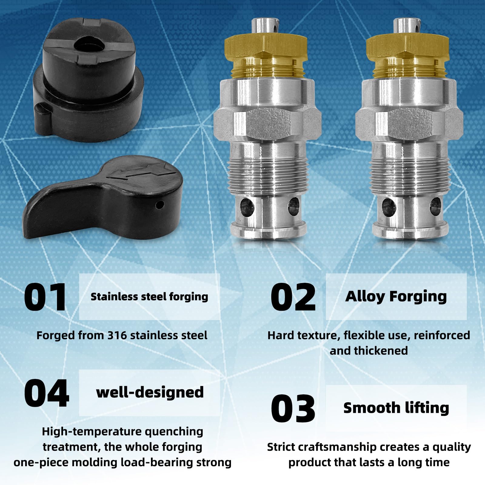 2 Sets Prime Spray Valve / Drain Valve For Graco Airless Paint Sprayers – Fits Models 210, 230, 390, 395, Etc. - View #5