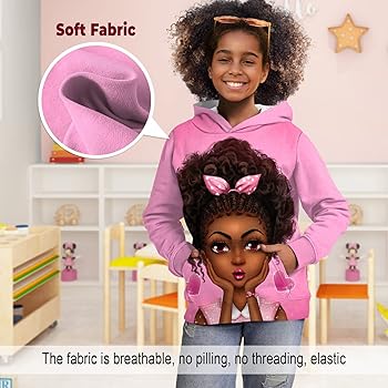 Amazon.com: JZO African American Sweatshirts For Girls Cute