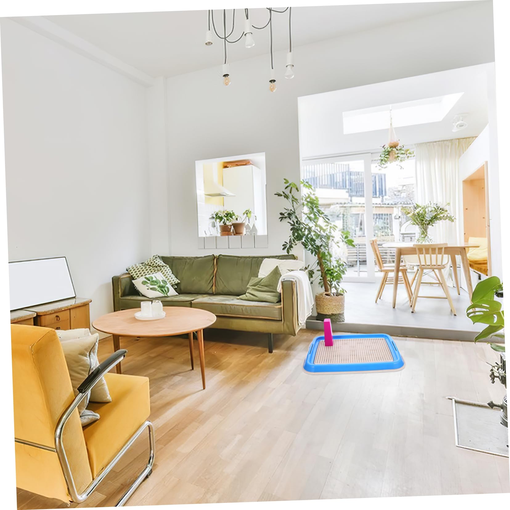 HANABASS Dog Toilet Puppy Training Indoor Pet Potty Grid Design Easy Random Color