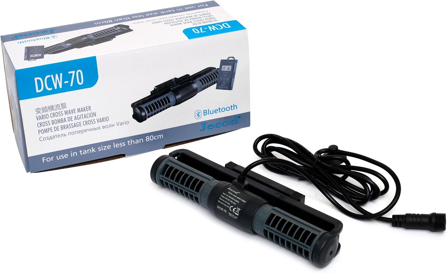 Jebao Jecod DCW-70 Wave Maker Pump and packaging