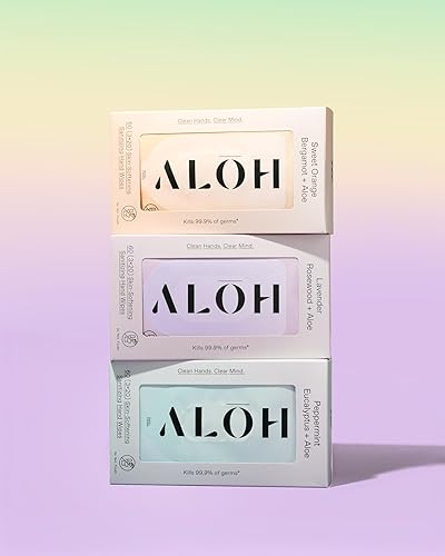 Miniatura 8 de ALH - Toallitas desinfectantes para manos con bergamota de naranja dulce + aloe, manos limpias, mente clara, toallitas desinfectantes de manos para