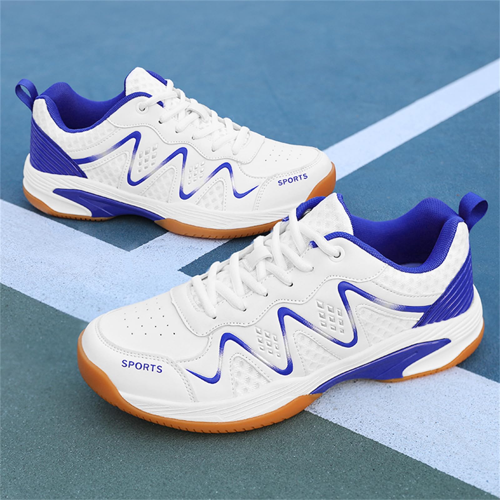 JiuQing Zapatos De Bádminton Hombre Mujer Zapatillas De Tenis Pickleball Zapatos De Entrenamiento Ligeros para Cancha Interior