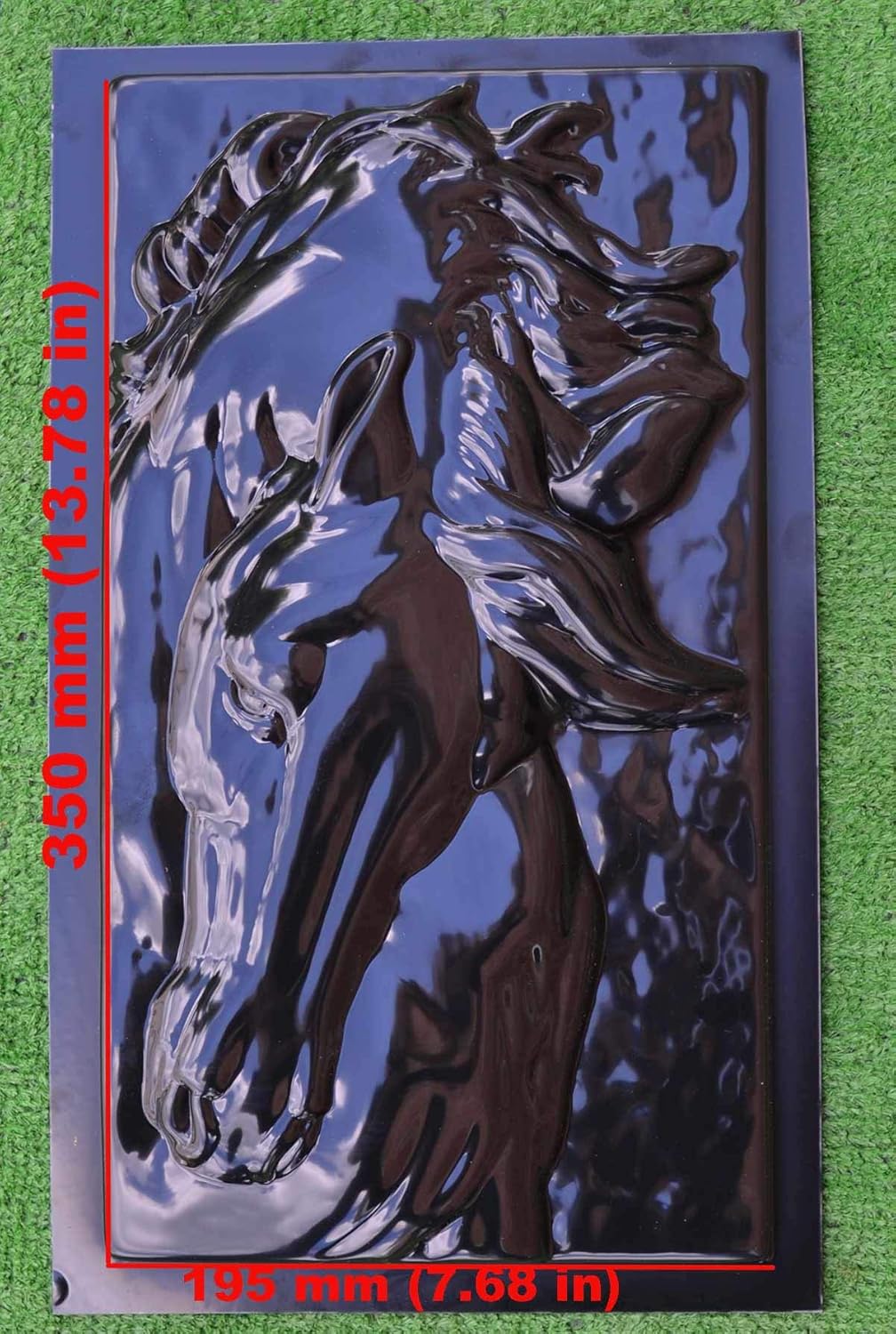 SvitMolds Mold Panno Panel Bas-Relief Nice Horse's Head Concrete Plaque Molds Decor Wall Garden Decor D30