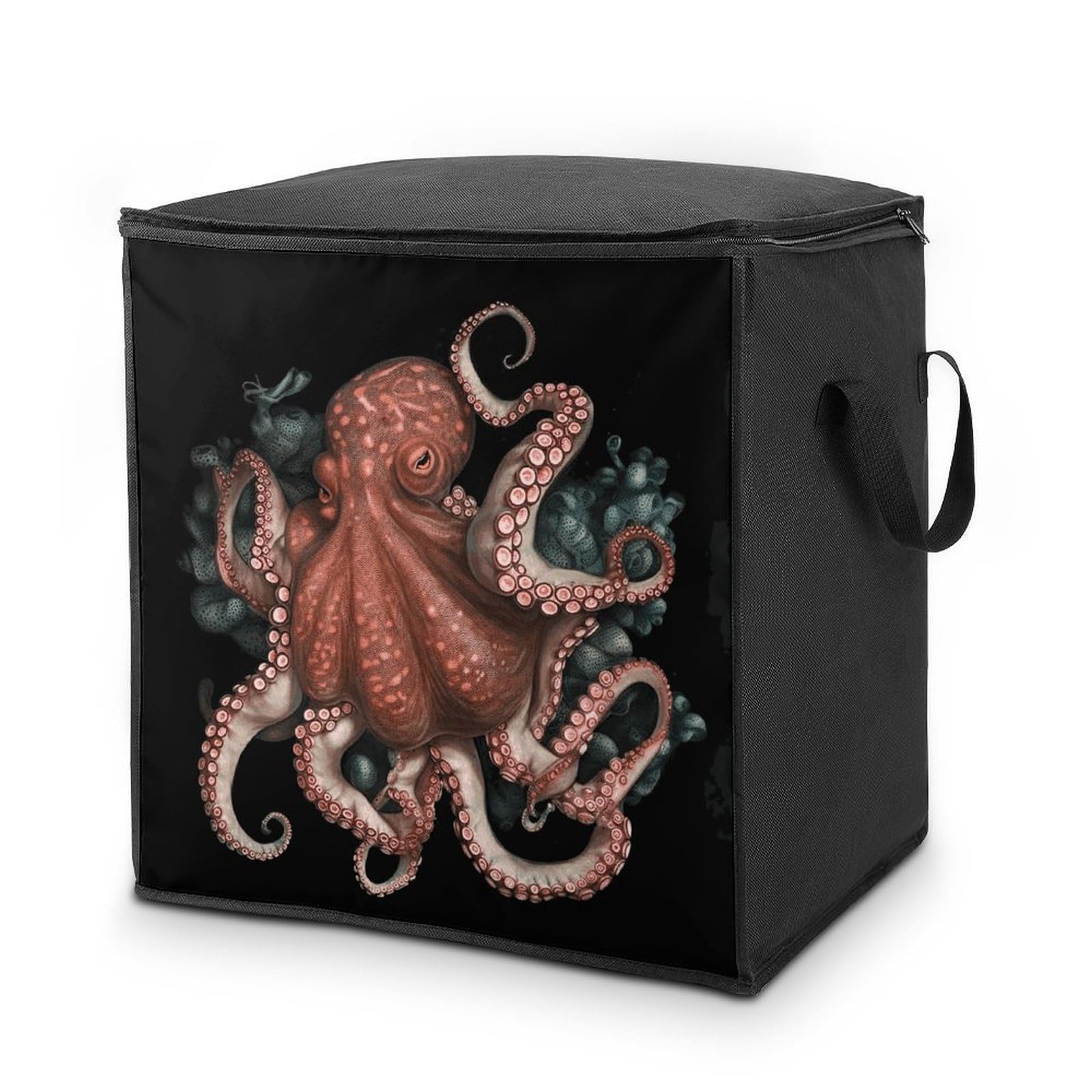 Boîte de rangement et grand sac textile pour vêtements, gain de place chic dans vos placards