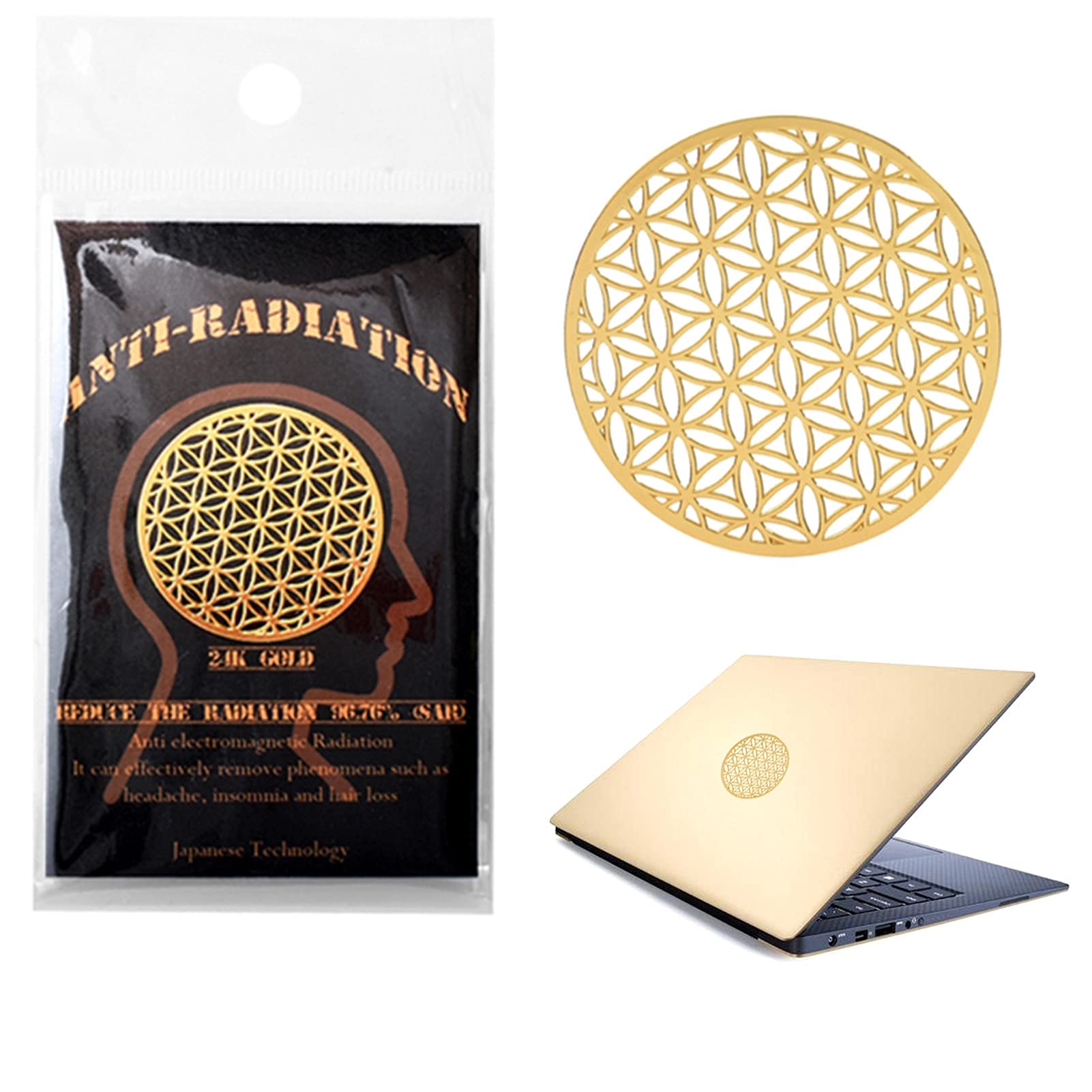 Pack 2 Adesivi Anti-Radiazione Per Cellulari E Dispositivi Elettronici, Diametro 2,6 Cm - Protezione EMF - Foto 3