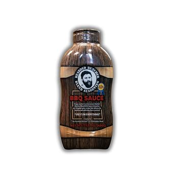 Bearded Butchers BBQ Sauce 17.5 oz Tangy & Smoky, Original Spice Blend, Gluten Free, No MSG, Real Ingredients, Perfect for Ribs, Brisket, Burgers, Fries, BBQ Sauce, Molasses