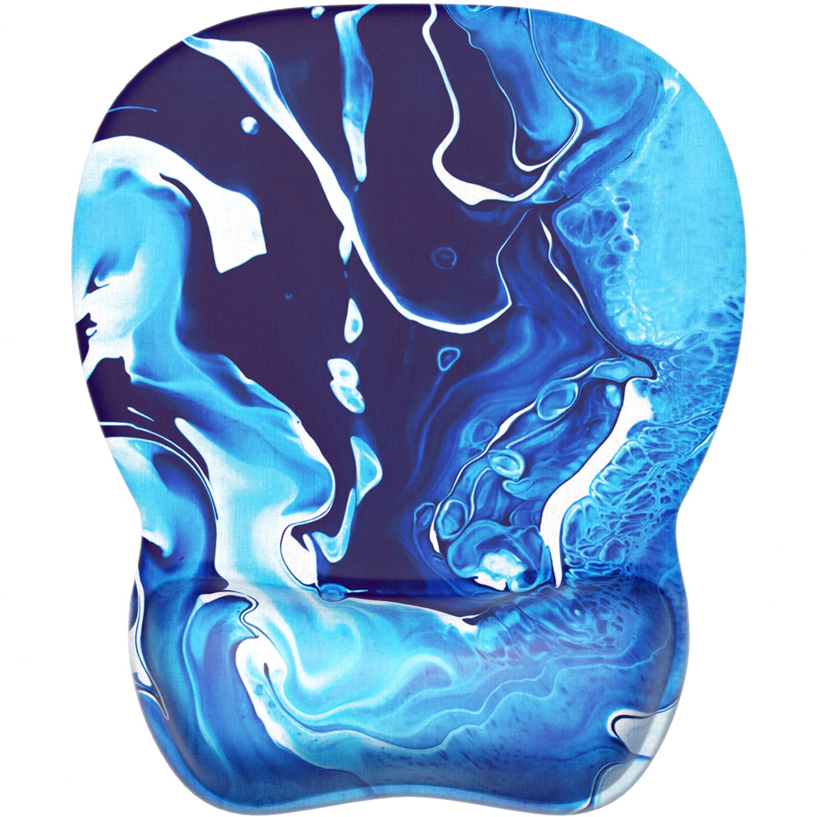 MROCO Ergonomic Mouse Pad with Gel Wrist Rest, Smooth Wrist Support Surface, Non-Slip PU Base for Pain Relief, Comfortable Mousepad for Computer,