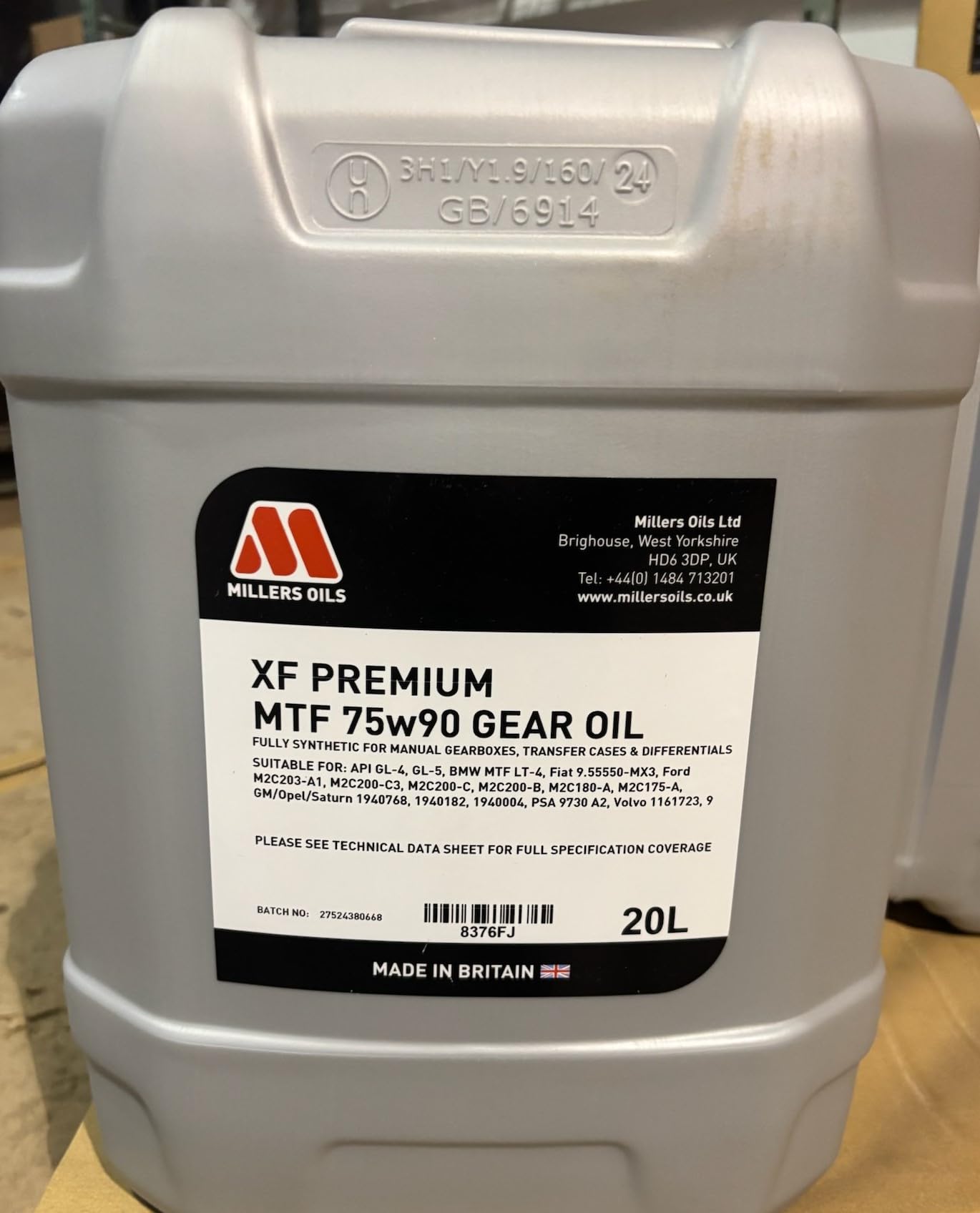 XF Premium Gear Oil MTF 75w90. 20 L jug (8376 FMS)