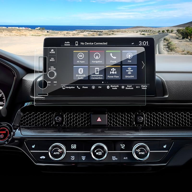 Película de Vidro Temperado Fosco 9H para Tela Touchscreen de 9 polegadas (22,9 cm) do Honda CR-V 2023-2025, Coleya