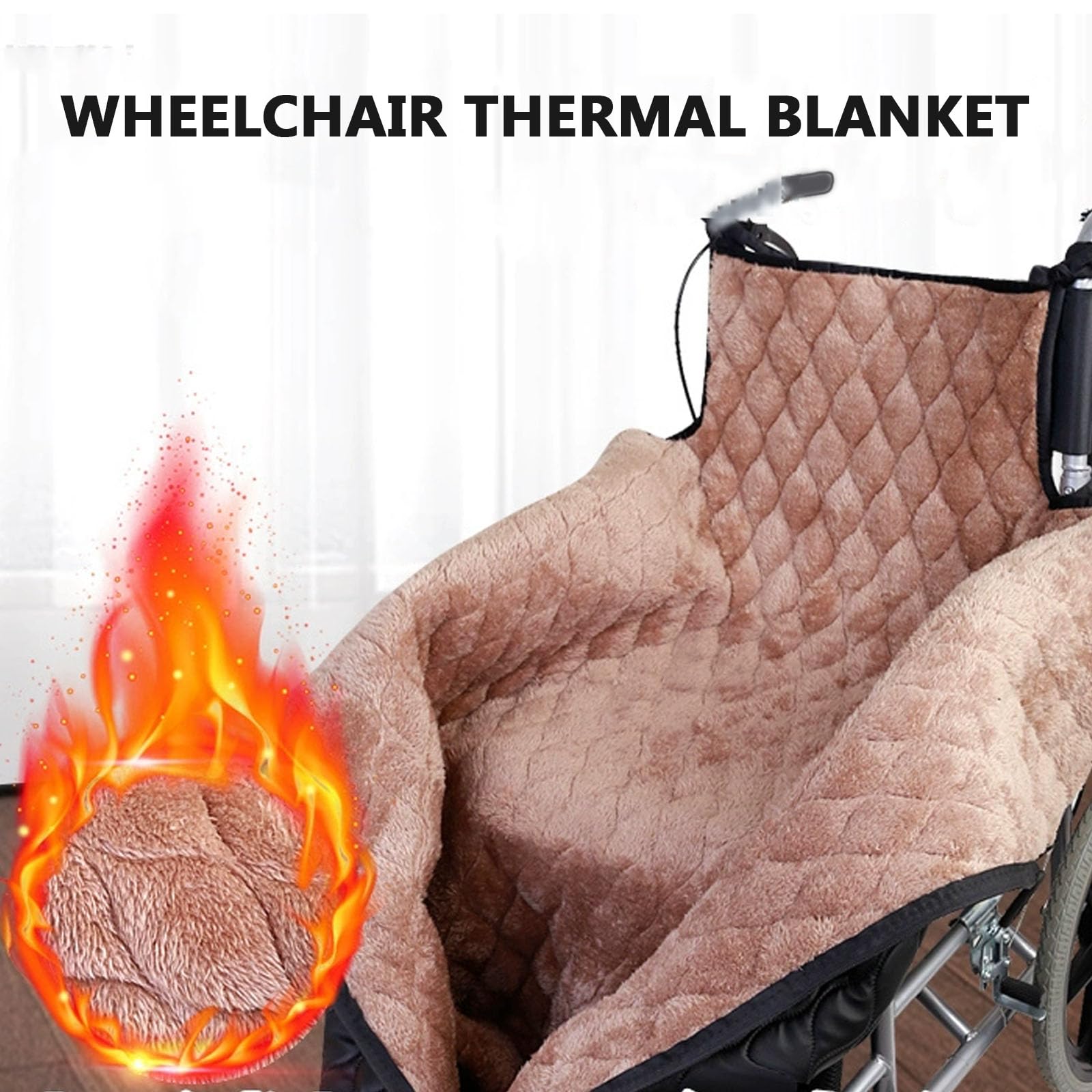 Manta de forro polar para silla de ruedas con capucha y bolsa para pies que mantiene las piernas y los pies calientes, poncho reutilizable para uso en interiores y exteriores