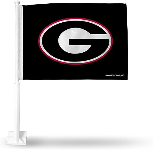 Rico Industries Bandera de coche de doble cara de la NCAA, gran accesorio para automóvil