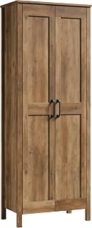 Sauder Select 2-Door Storage Cabinet Rural Pine Finish - Adjustable Shelves for Versatile Home Organization