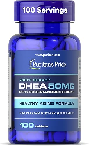 Puritans Pride - 50 mg de DHEA puede promover el metabolismo del azúcar 100 unidades