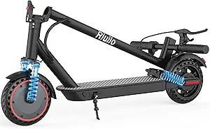 Electric Scooter for Adults- 19MPH, 21 Miles, Dual Suspension, 8.5" Solid Tires, 350W Motor, UL2272 Certified Foldable Commuting E Scooter with Dual Suspension,App Control