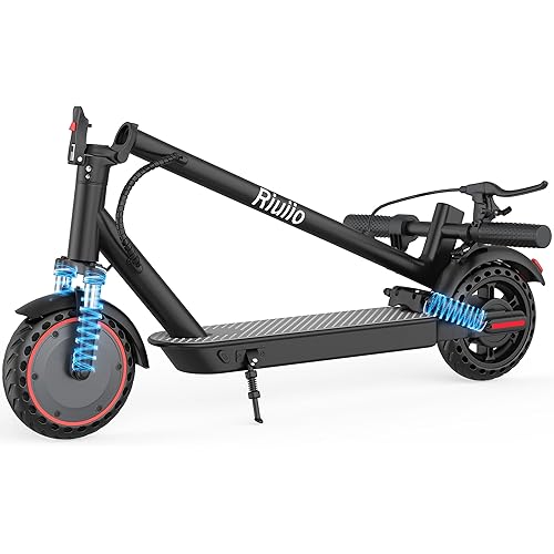 Electric Scooter for Adults - 19/22 MPH, Dual Suspension, 8.5" /10", 350W/500W Motor, UL2272 Certified Foldable Commuting E Scooter with App Control