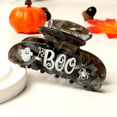 Miniatura 5 de Pinzas para el cabello de Halloween, pinzas para el cabello de telaraña, accesorios para el cabello de Halloween, pinzas para el cabello blanco y