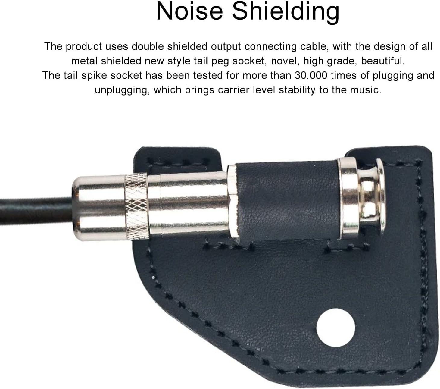 Guitar Pickup, Active Vibration Microphone, Type C Charging Soundhole Pickup for Acoustic Guitar with DSP Effects