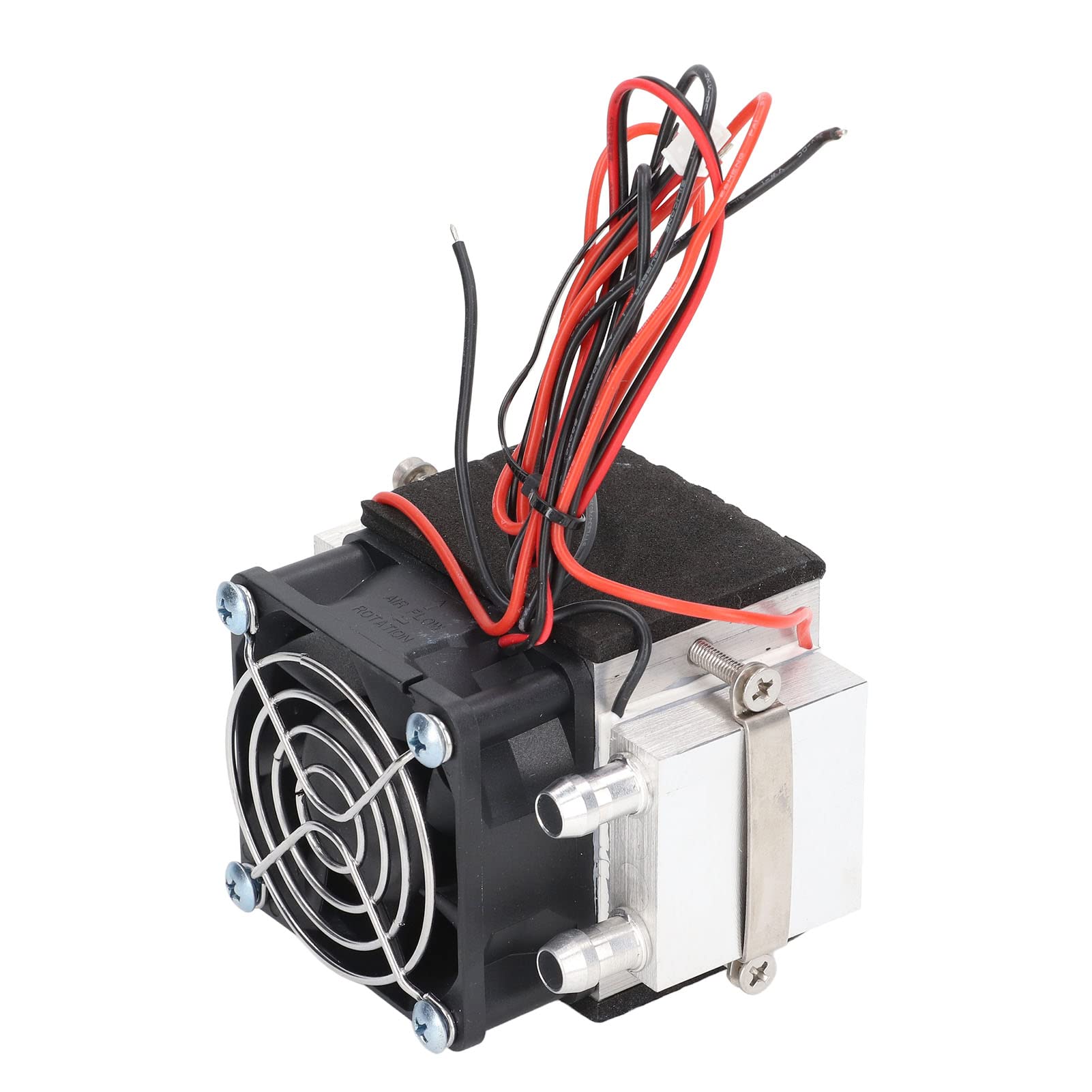 Refroidisseur Thermoélectrique Peltier, Module de Refroidissement à Semi-conducteur DC 12 V Mini Dissipateur Thermique de Refroidissement par Eau éolienne Double Cœur pour la