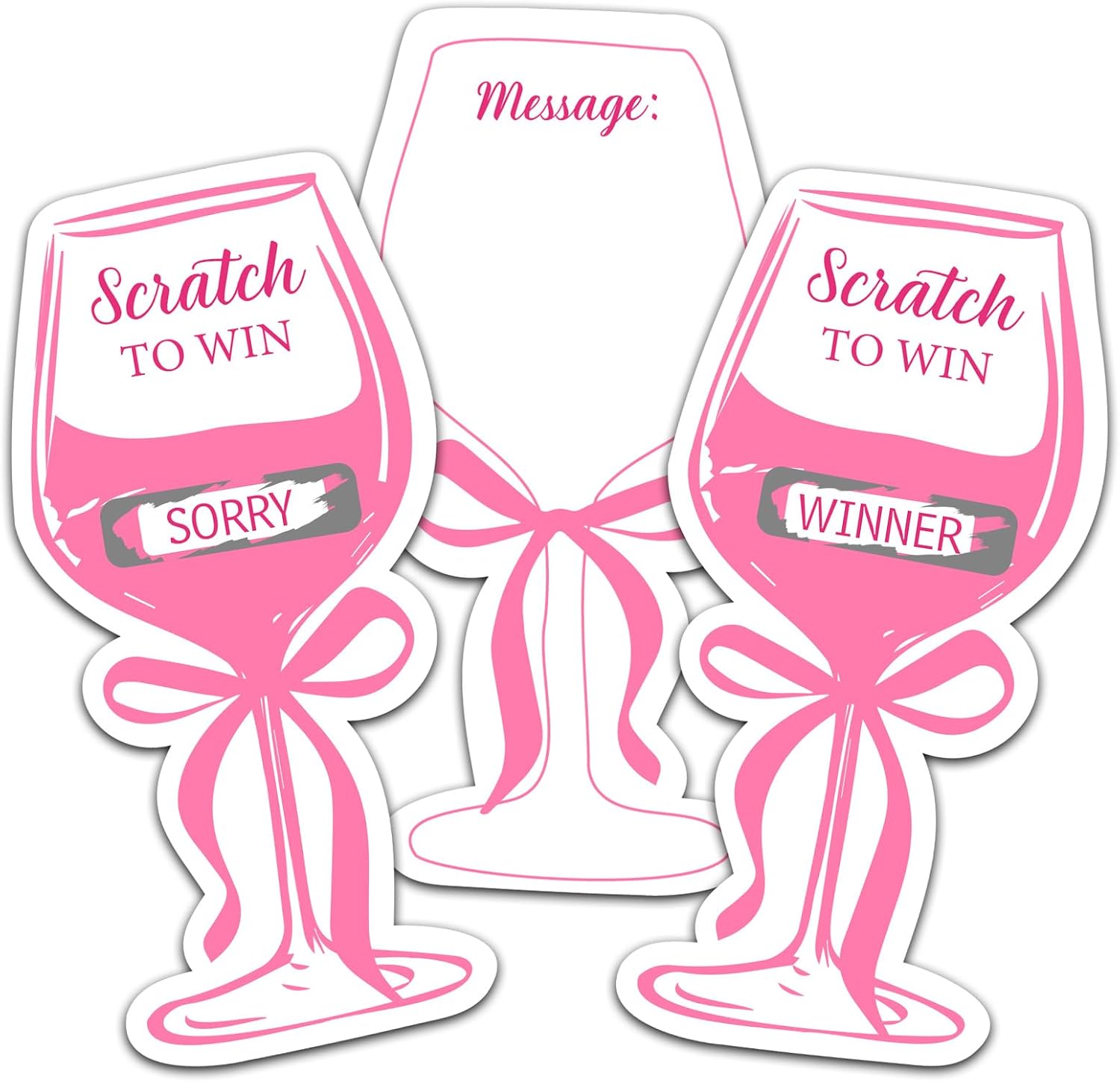 Bridal Shower Scratch off Game Cards, Find the Ring in Your Cup, Bridal Raffle Lottery Tickets Cards for Bridal Shower Bachelorette Party Wedding Engagement Party, Set of 50 Cards-A06
