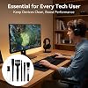 Kit de Limpieza para Teclado 6 Piezas, Extractor de Keycaps y Switches | 5 Cepillos Anti Estáticos para Teclados Mecánicos, Mantenimiento de Electrónicos PC, Set de Acero Reforzado con Agarre Ancho 7