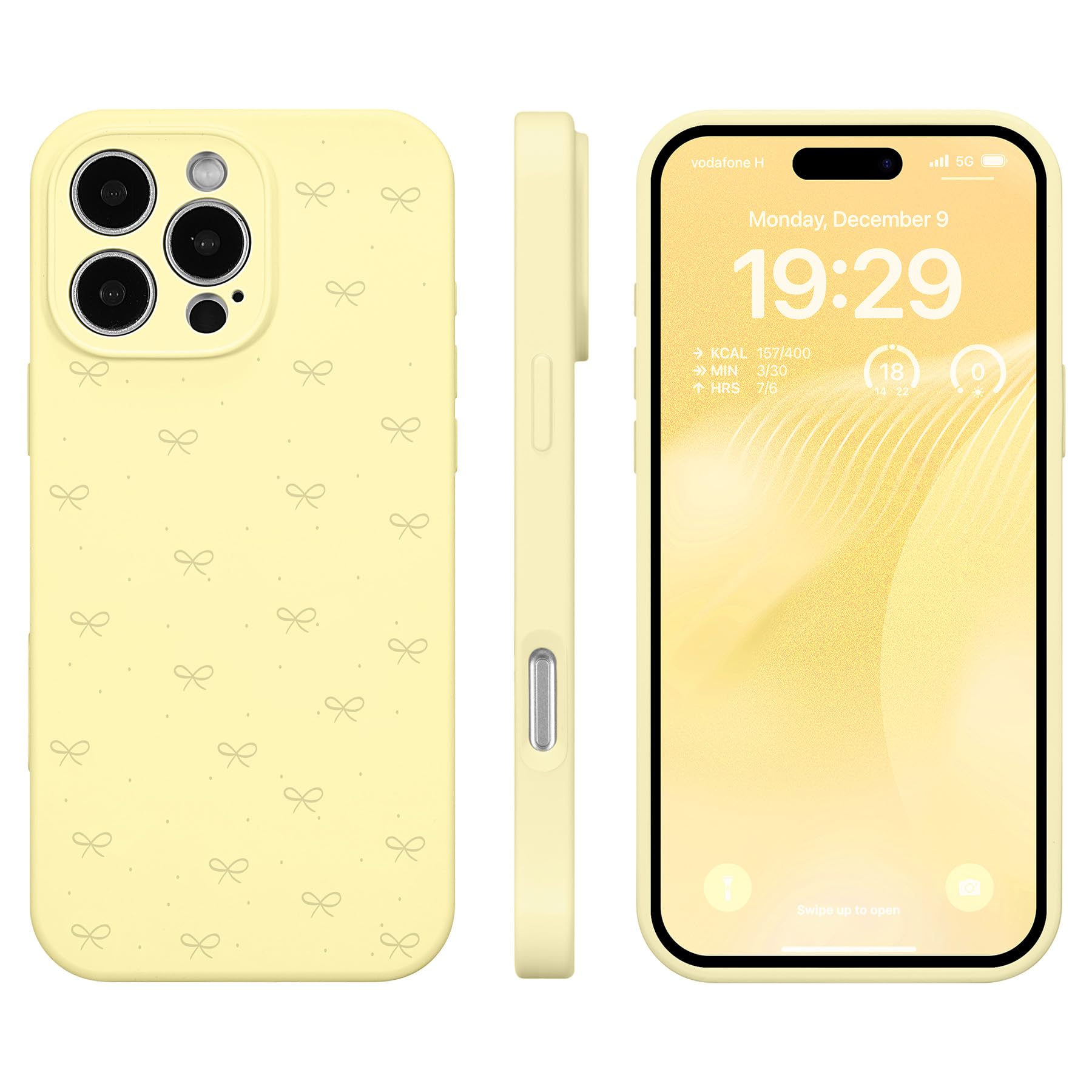 ZCDAYE IPhone 16 Pro Max Hülle - Süße Schleifen Silikon Case, Weich & Schützend, In Rosa