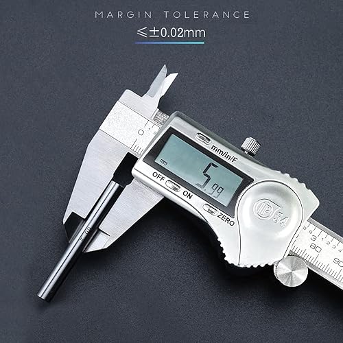 Miniatura 7 de Herramienta de medición de micrómetro digital de calibre – Calibres Vernier electrónicos de acero inoxidable de 6 pulgadas/5.906 in, IP54