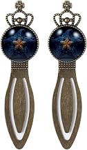 Navy Starfish (2) Metal Bookmark Ruler, Vintage Book Mark, Mothers Day Thanksgiving Day Christmas Gifts for Women Girls Teacher Reader Book Lovers