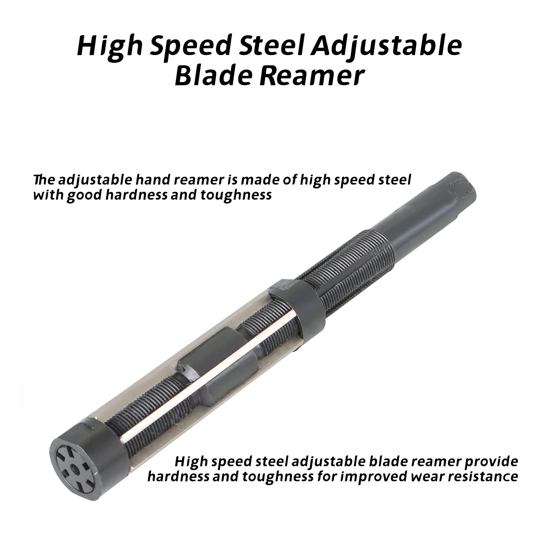 Adjustable Hand Reamer Set HV To H3 (1/4"-15/32") RAISONS Premium