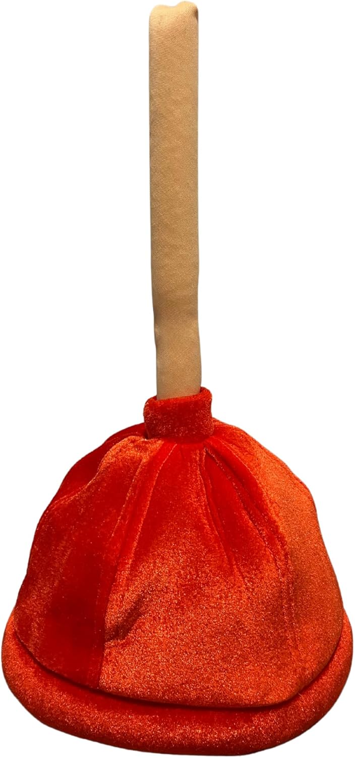 Funny Plunger Hat – Plumber Costume Accessory for Retirement Parties, Halloween & Dress-Up Events