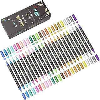 14 Nature-Inspired Autumn Crafts You Can Create With Leaves And Twigs! 166 INK LAB Metallic Marker Pens 24 Colors Dual Tip for Black Paper & Scrapb...