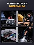 Jump Starter with Air Compressor, Battery Jumper Starter Portable,12V Jump Box with 160PSI Tire Inflator for Car Battery, LED Display for All Gas & 12L Diesel Engines, LED Light, Jumper Cables