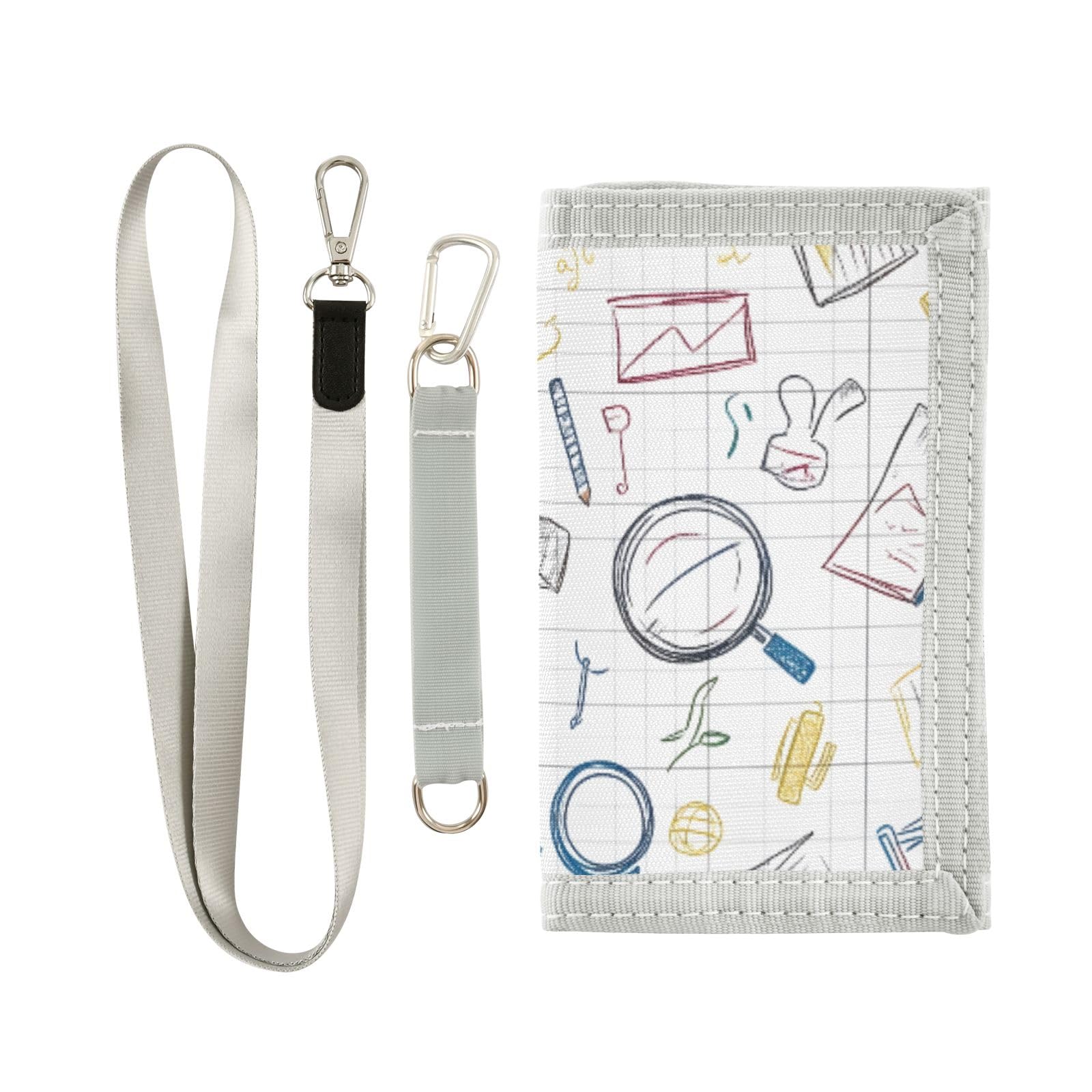 ALAZA Kids Wallets for Boys Girls Toddler Trifold Wallet Children Small Notebook with Zipper Coin Pocket