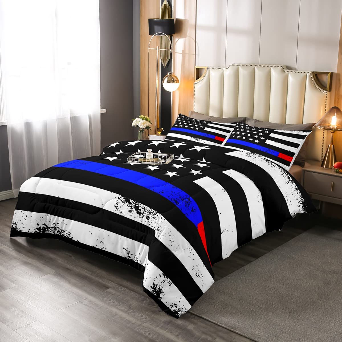 Erosebridal Set Biancheria Da Letto Bandiera Americana Mimetica - Piumino Queen Con 2 Federe - Stampa 3D Morbida Per Ragazzi E Adulti - 3