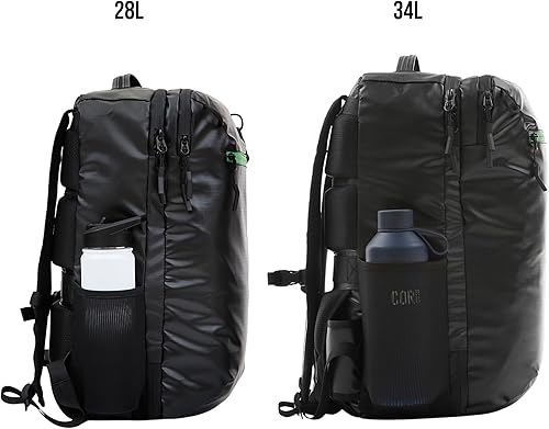 Miniatura 8 de Mochila de viaje  Mochila de transporte para laptop aprobada por vuelo con bolsillos secretos para pasaporte  The Island Hopper de Cor Surf, Negro,