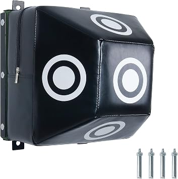 INNOLIFE Wall Mount Uppercut Boxing MMA Training Punching Target 11.8" x 11.8" x 5.9"S Square Black