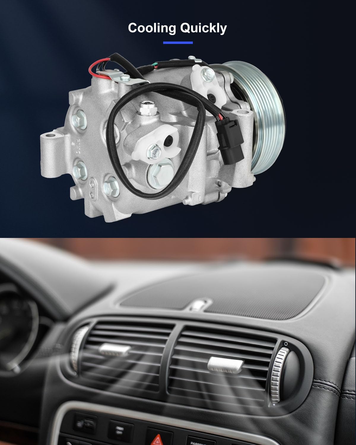 ECCPP A/C Compressor with Clutch 2013-2015 for Acura ILX 2.0L 2012-2015 for Honda Civic 1.8L AC Compressor