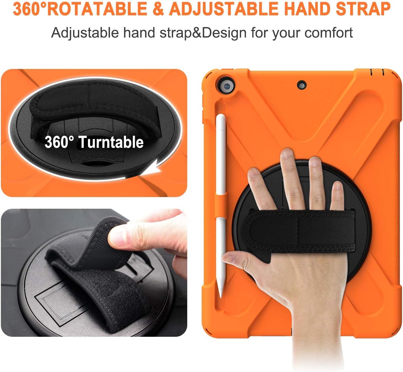 Super Big Clearance! TSQ iPad Case 9th 8th 7th Generation for Kids Boys Girls w/ Stand 2021 2020 2019 | iPad 10.2 Case Heavy Duty | Shockproof Protective Case w/ Screen Protector Pencil Holder Hand Shoulder Strap-Orange Authentic Crazy Deals TSQ iPad Case 9th 8th 7th Generation for Kids Boys Girls w/ Stand 2021 2020 2019 | iPad 10.2 Case Heavy Duty | Shockproof Protective Case w/ Screen Protector Pencil Holder Hand Shoulder Strap-Orange